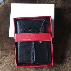 New Perry Ellis Men's Passport Case & Luggage Tag